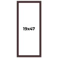 thumbnail image 1 of 19x47 Frame Brown Round Mahogany Solid Wood Picture Frame | 1.625 Inch Moulding Width | with UV, 1 of 8
