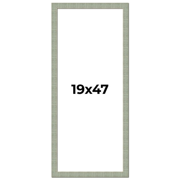 19x47 Frame Green Desert Pear Solid Wood Picture Frame | 1.625 Inch Moulding Width | Interior Frame