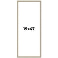 thumbnail image 1 of 19x47 Frame Grey Solid Wood Picture Frame Width 1 Inches | Interior Frame Depth 0.5 Inches |, 1 of 8