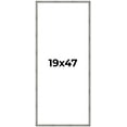 thumbnail image 1 of 19x47 Frame Silver Grey Distressed Solid Wood Picture Frame | 0.75 Inch Moulding Width | Interior, 1 of 8