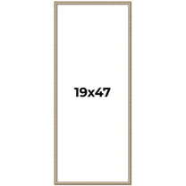 19x47 Frame Silver Real Wood Picture Frame Width 0.75 Inches | Interior Frame Depth 0.5 Inches |