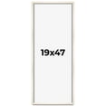 thumbnail image 1 of 19x47 Frame White Wash Solid Wood Picture Frame | 0.75 Inch Moulding Width | Includes UV Acrylic, 1 of 8