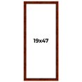 thumbnail image 1 of 19x47 Walnut Brown Veneer Real Wood Picture Frame Width 1.75 inches | Interior Frame Depth 0.5, 1 of 8