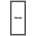 thumbnail image 1 of 19x48 Frame Black Real Wood Picture Frame Width 2.25 Inches | Interior Frame Depth 0.5 Inches |, 1 of 8