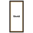 thumbnail image 1 of 19x48 Frame Gold Real Wood Picture Frame Width 2.25 Inches | Interior Frame Depth 0.5 Inches |, 1 of 8