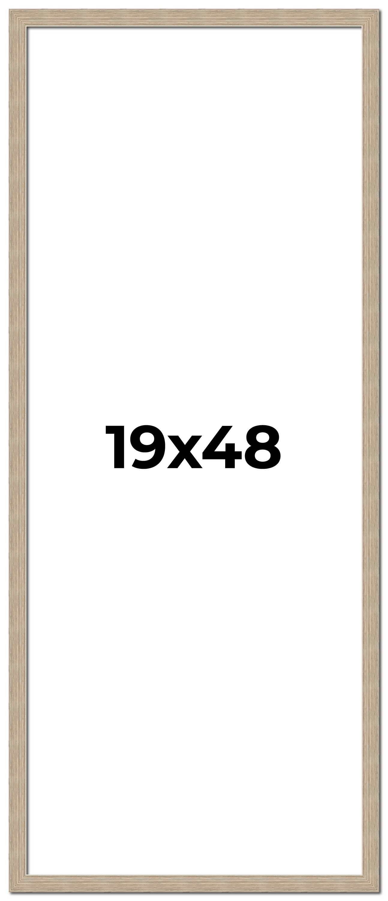 19x48 Frame Grey Solid Wood Picture Frame Width 1 Inches | Interior ...