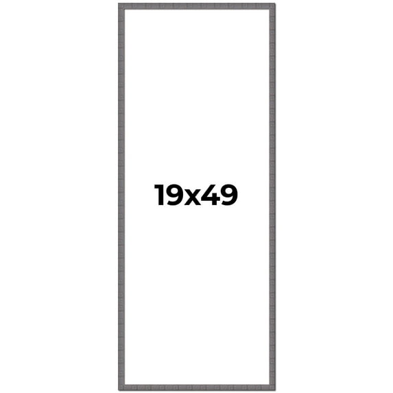 19x49 Frame Slate Blue Distressed Rustic Solid Wood Picture Frame | 0.75 Inch Moulding Width |