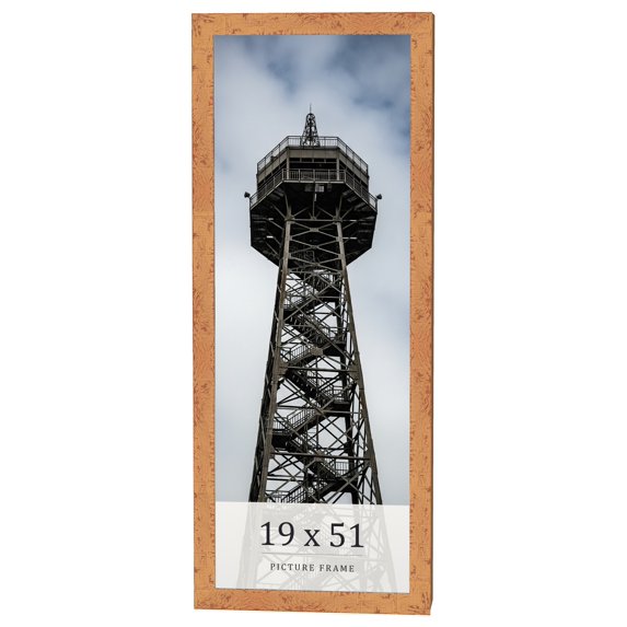19x51 Frame Beige Real Wood Picture Frame Width 1.25 inches | Interior Frame Depth 0.5 inches |