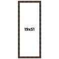 thumbnail image 1 of 19x51 Frame Brown Burl Real Wood Picture Frame Width 1.625 Inches | Interior Frame Depth 0.5 Inches, 1 of 8