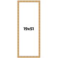 thumbnail image 1 of 19x51 Frame Gold Rustic Solid Wood Picture Frame | 1.25 Inch Wide Moulding | Rustique Gold, 1 of 8