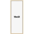 thumbnail image 1 of 19x51 Frame Natural Wood Picture Frame | 0.75 Inch Moulding Width | with UV Acrylic Plexiglass,, 1 of 8