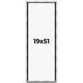 thumbnail image 1 of 19x51 Shadow Box Frame Silver | 1.375 Inches Deep Real Wood Contemporary Shadowbox Display Frame |, 1 of 7