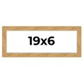 thumbnail image 1 of 19x6 Frame Beige Real Wood Picture Frame Width 1.25 inches | Interior Frame Depth 0.5 inches |, 1 of 8
