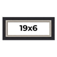 thumbnail image 1 of 19x6 Frame Black Real Wood Picture Frame Width 2.25 Inches | Interior Frame Depth 0.5 Inches |, 1 of 8