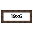 thumbnail image 1 of 19x6 Frame Brown Burl Real Wood Picture Frame Width 1.625 Inches | Interior Frame Depth 0.5 Inches, 1 of 8