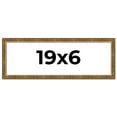 thumbnail image 1 of 19x6 Frame Gold Kingsley Distressed Solid Wood Picture Frame Width 0.75 Inches | Interior Frame, 1 of 8