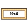 thumbnail image 1 of 19x6 Frame Gold Plein Aire Solid Wood Picture Frame Width 2 Inches | Interior Frame Depth 0.5, 1 of 8