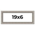 thumbnail image 1 of 19x6 Frame Grey Real Wood Picture Frame Width 1.25 inches | Interior Frame Depth 0.5 inches | Hans, 1 of 8