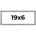 thumbnail image 1 of 19x6 Frame Silver Grey Distressed Solid Wood Picture Frame | 0.75 Inch Moulding Width | Interior, 1 of 8