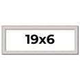 thumbnail image 1 of 19x6 Frame Silver Inner Slope Bevel Picture Frame | 1 Inch Moulding Width | 0.75 Inch Rabbet Depth, 1 of 8