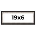 thumbnail image 1 of 19x6 Frame Silver Real Wood Picture Frame Width 1.25 Inches | Interior Frame Depth 0.75 Inches |, 1 of 8