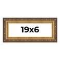 thumbnail image 1 of 19x6 Frame Vintage Gold Solid Wood Picture Frame | 2.5 Inch Moulding Width | Ornate Bronze Museo, 1 of 8