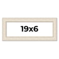 thumbnail image 1 of 19x6 Frame White Real Wood Picture Frame Width 1.75 inches | Interior Frame Depth 0.5 inches |, 1 of 8