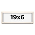 thumbnail image 1 of 19x6 Shadow Box Cream of Wheat White Washed Display Frame | 0.875 Inches Deep Solid Wood Shadowbox, 1 of 8