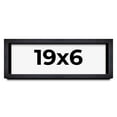 thumbnail image 1 of 19x6 Shadow Box Frame Black | 1 Inches Deep Real Wood Farmhouse Shadowbox Display Frame | UV, 1 of 6