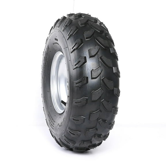 19x7.00-8 19x7-8 Tubeless Tire w/ 8" inch Wheel Rim 4 Bolt Pattern for ATV UTV Quad Buggy Go Kart Lawn Mower 4 Wheelers Mini Bike Golf Cart Lawn Mower (1pc)