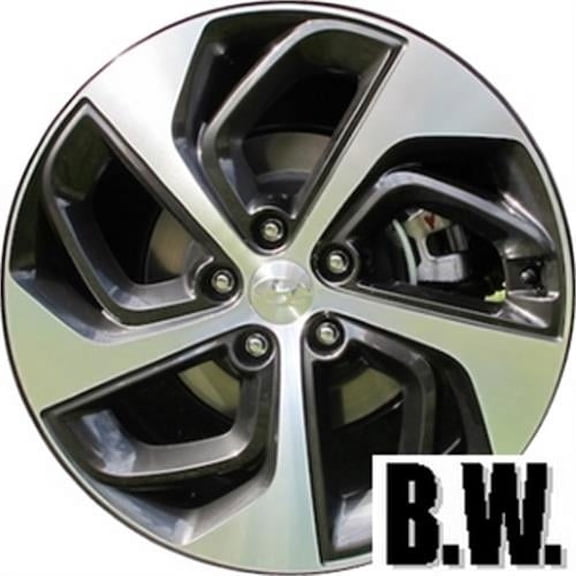 19x7.5 in Wheel for HYUNDAI TUCSON 2016-2018 CHARCOAL Reconditioned Aluminum Rim