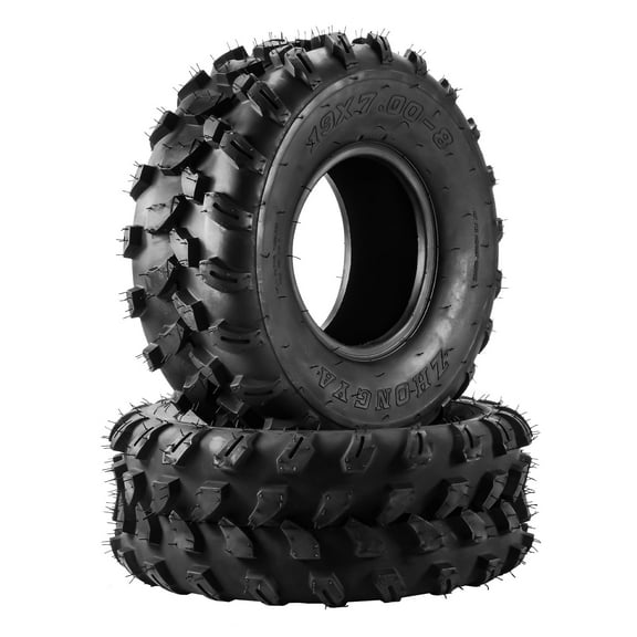 KAC 19x7-8ATV Tire, 4 -Ply Off-Road Tire for All-Terrain ATV/UTV, 2 Pack