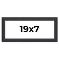 thumbnail image 1 of 19x7 Frame Black Real Wood Picture Frame Width 1.25 Inches | Interior Frame Depth 0.5 Inches |, 1 of 8