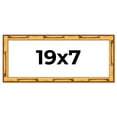 thumbnail image 1 of 19x7 Frame Gold Bamboo Picture Frame - Complete Modern Photo Frame Includes UV Acrylic Shatter, 1 of 8