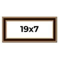 thumbnail image 1 of 19x7 Frame Gold Brown Plein Air Vintage Solid Wood Picture Frame | 1.75 Inches Moulding Width |, 1 of 8