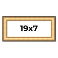 thumbnail image 1 of 19x7 Frame Gold Plein Aire Solid Wood Picture Frame Width 2 Inches | Interior Frame Depth 0.5, 1 of 8