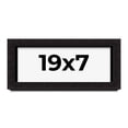 thumbnail image 1 of 19x7 Shadow Box Black Solid Wood Display Picture Frame | 1 Inch Rabbet Depth | | 1.375 Inch, 1 of 4
