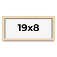 thumbnail image 1 of 19x8 Frame Beige Real Wood Picture Frame Width 0.75 inches | Interior Frame Depth 0.5 inches |, 1 of 8