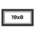 thumbnail image 1 of 19x8 Frame Black Real Wood Picture Frame Width 2.25 Inches | Interior Frame Depth 0.5 Inches |, 1 of 8