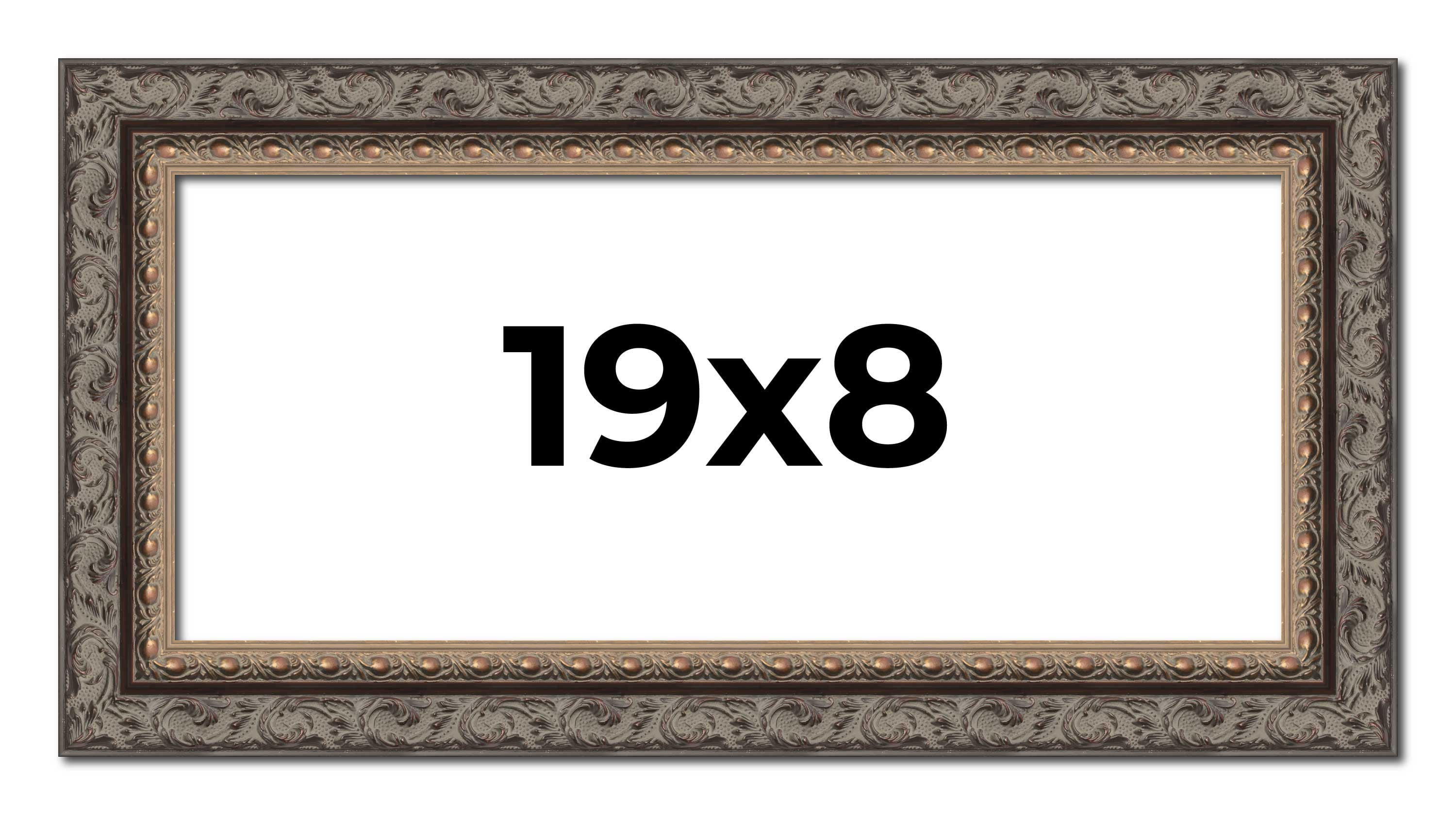19x8 Frame Black Real Wood Picture Frame Width 2 inches | Interior ...