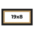 thumbnail image 1 of 19x8 Frame Gold Real Wood Picture Frame Width 2.25 Inches | Interior Frame Depth 0.5 Inches |, 1 of 8