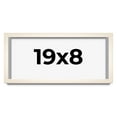 thumbnail image 1 of 19x8 Frame White Wheat Solid Wood Picture Frame | Moulding Width 0.75 Inches | Interior Depth 0.5, 1 of 8