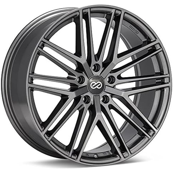 19x8.0 Enkei Phantom 5x114.3 35mm 72.6mm Bore Black Machined Wheel main image 0