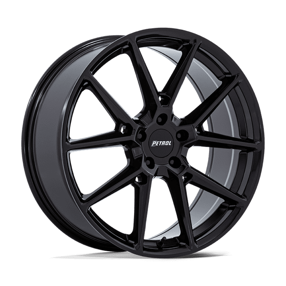19x8 Petrol PE002 P1E Gloss Black Wheel 5x4.5 (40mm)