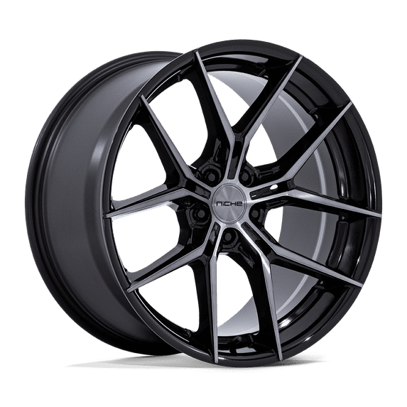 19x9.5 Niche NC279 Prodigy 5 Gloss Black Dark Tinted Clear Wheel 5x112 (40mm)