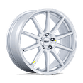 thumbnail image 1 of 19x9.5 TSW TW004 Canard Gloss Silver W/ Machined Face Wheel 5x4.5 (40mm), 1 of 2