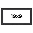 thumbnail image 1 of 19x9 Frame Black Real Wood Picture Frame Width 1.25 Inches | Interior Frame Depth 0.5 Inches |, 1 of 8