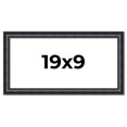 thumbnail image 1 of 19x9 Frame Black Real Wood Picture Frame Width 1.25 inches | Interior Frame Depth 0.5 inches |, 1 of 8