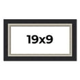 thumbnail image 1 of 19x9 Frame Black Real Wood Picture Frame Width 2.25 Inches | Interior Frame Depth 0.5 Inches |, 1 of 8