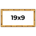 thumbnail image 1 of 19x9 Frame Gold Bamboo Solid Wood Picture Frame | 1 Inch Moulding Width | Interior Frame Depth 0.75, 1 of 8